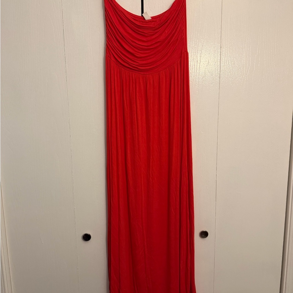 Red/Pink Sleeveless Maxi Dress - Brand Unknown